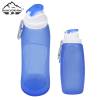 Silicone Collapsible Water Bottle with Clip and Carabiner
