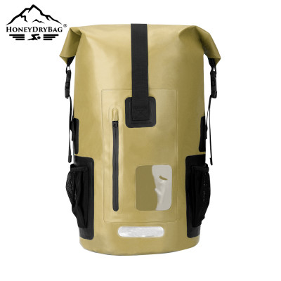 Outdoor travel waterproof backpack, front zip pocket, foldable, easy to use
