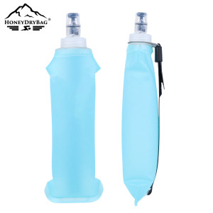 2024 TPU Portable Sports Outdoor Drinking 500ml Foldable Water Bottle BPA Free