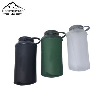 1L Portable Outdoor Collapsible Sports TPU Soft Water Bottle Flexible Reusable Travel Water Bottle Running Water Bottle