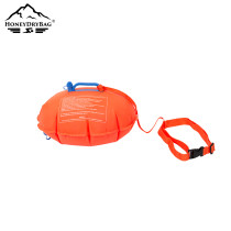 PVC Outdoor Inflatable Safety Bubble Float For Open Water Swimming and Triathletes custom swim buoy bag Multifunctional