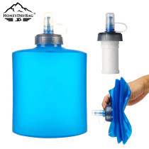 Wholesale 1000ml Silicone Water Bottle Running Folding Water Bottle Soft Water Bottle