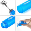 Sample Customized 500ml BPA Free TPU Collapsible Foldable Soft Flask Water Bottle Sports Running Bicycle with Straw Brand new soft flask
