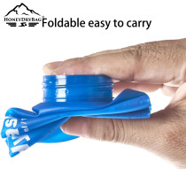 Sample Customized 500ml BPA Free TPU Collapsible Foldable Soft Flask Water Bottle Sports Running Bicycle with Straw Brand new soft flask