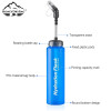 Sample Customized 500ml BPA Free TPU Collapsible Foldable Soft Flask Water Bottle Sports Running Bicycle with Straw Brand new soft flask
