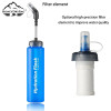 Sample Customized 500ml BPA Free TPU Collapsible Foldable Soft Flask Water Bottle Sports Running Bicycle with Straw Brand new soft flask