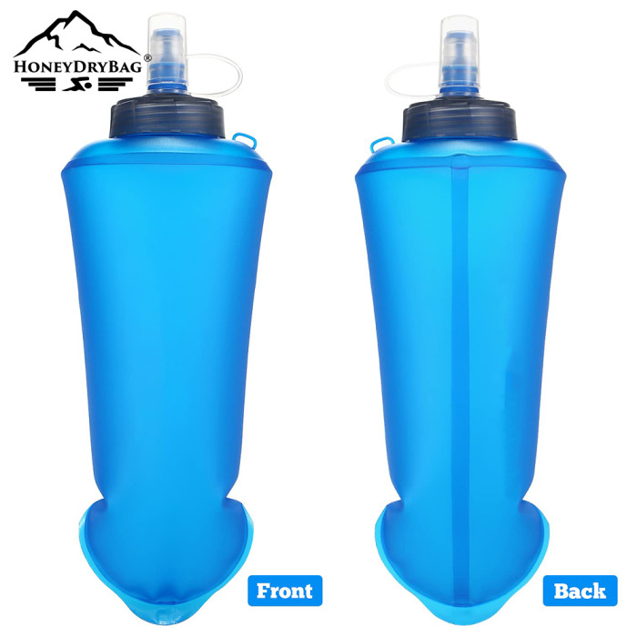 Oem/Odm TPU soft water bottle hiking camping training handheld running soft water bottle BPA free collapsible soft water flask
