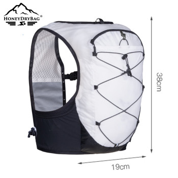 Lightweight backpack vest with 10L Bladder for Hiking, Cycling, Running Water bag running vest with elasticated cord