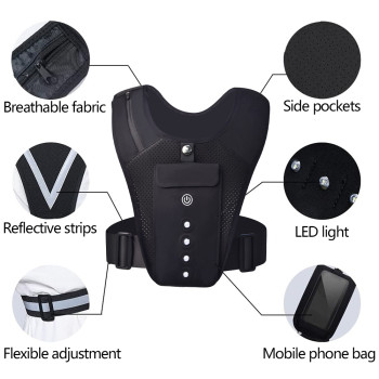 2025 Lightweight multifunctional chest gear Running vest Running backpack Men's waterproof chest bag