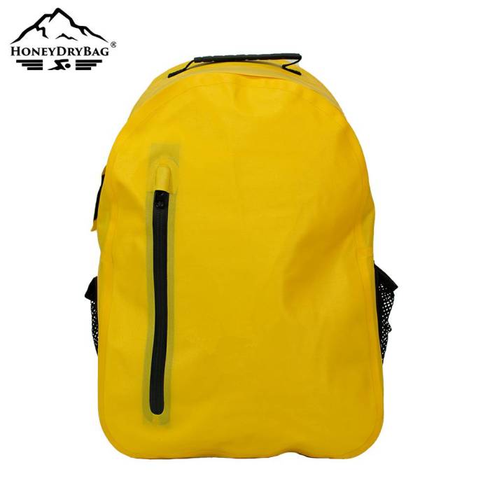 Double Buckle Two Tone Waterproof Backpack with Mesh Pockets