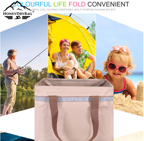 Collapsible Bucket for Camping (a handle)