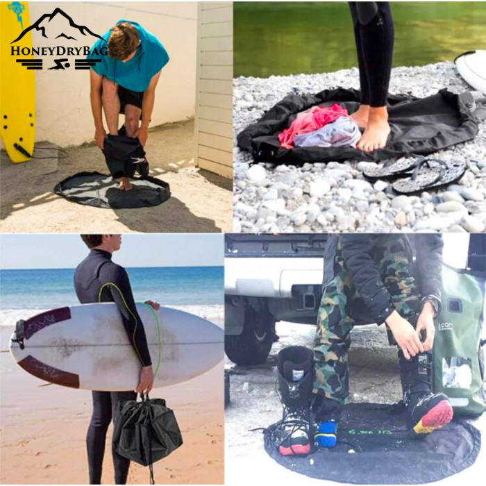 2025 Drawstring Surfing Wetsuit Storage Bag Lightweight Waterproof Beach Swimsuit Wet Bag