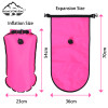 Hot Selling Thickened Inflatable Watertight Swim Buoy Float Storage Waterproof PVC Triathlon Buoy