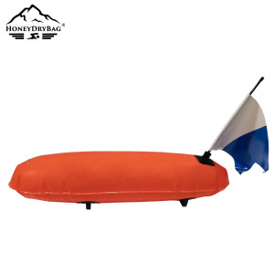 Inflatable PVC Torpedo Buoy Float Dive Flag Tow Line Safety Device Swim Diving Clothing& Accessories