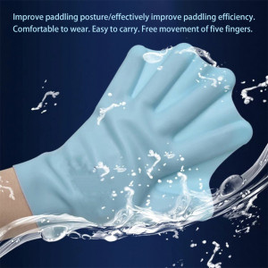 Hot Sale Swimming Gloves for Water Resistance Silicone Training Paddle Dive Glove Hand Webbed Flippers