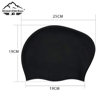 Waterproof Elastic Ear Protection Swim Cap Outdoor Water Sports Silicone Swimming Cap Manufacturer
