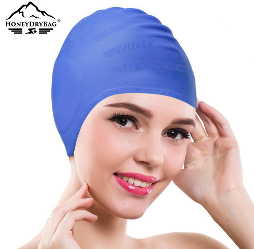 High Quality Seamless Swim Cap Set Custom Logo Silicone Waterproof Cap