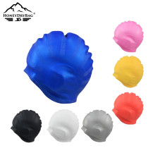 High Quality Seamless Swim Cap Set  Custom Logo Silicone Waterproof Cap