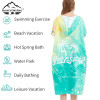 Short Sleeve Beach Towel Shawl Bathrobe Microfibre Sweat Absorbent Adult Quick Dry Clothes