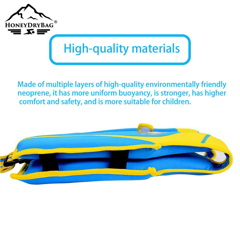 Made of multiple layers of high-quality environmentally friendlyneoprene, it has more uniform buoyancy, is stronger, has highercomfort and safety, and is more suitable for children.