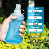 Running Hydration Bottle Collapsible TPU Marathon Water Soft Flask
