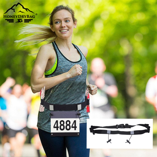 Marathon belt Waterproof Waist Pouch with Adjustable Belt for Leisure Outdoor Sports