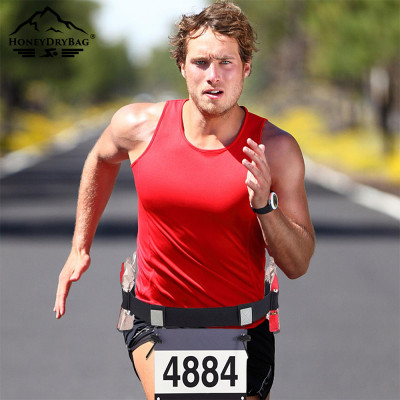 Marathon belt Waterproof Waist Pouch with Adjustable Belt for Leisure Outdoor Sports