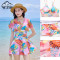 New Female One Piece Swimsuit Summer Beach Dress Floral Print Underwire Thin Swimsuit Swimsuit