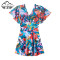 New Female One Piece Swimsuit Summer Beach Dress Floral Print Underwire Thin Swimsuit Swimsuit