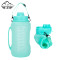 Leakproof Sport Folding Bottle Silicone Collapsible Water Bottle In Pink Black Blue