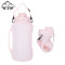 Leakproof Sport Folding Bottle Silicone Collapsible Water Bottle In Pink Black Blue