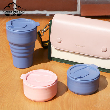 Large Capacity Collapsible Silicone Water Bottle Foldable Sports Kettle For Camping Hiking