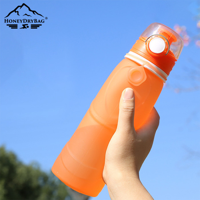 Eco Friendly Collapsible Water Bottle Silicone Folding Cup For Outdoor Sports Travel