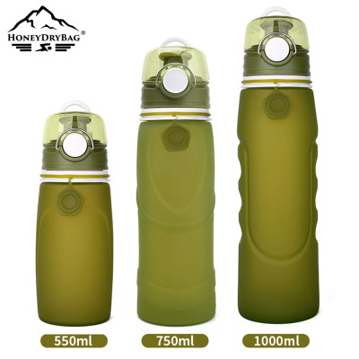 Eco Friendly Collapsible Water Bottle Silicone Folding Cup For Outdoor Sports Travel