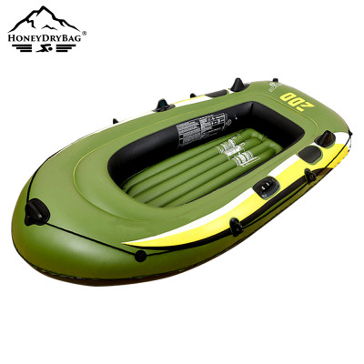 Boat Set Inflatable Boat PVC Material with Air Pump and Paddle for Fishing Leisure Portable Leisure Water Sport Fishing Boat