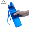 New Arrival Hiking Drink Portable Foldable Gym Sports Squeeze Camping Silicone Bottle
