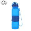 Reusable Customized BPA Free Leakproof Portable Sports Gym Foldable Silicone Water Bottle