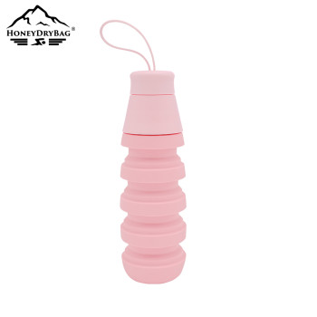 Silicone Leakproof Portable Sport Collapsible Water Bottle Camping Hiking Travel
