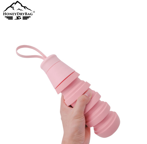 Silicone Leakproof Portable Sport Collapsible Water Bottle Camping Hiking Travel