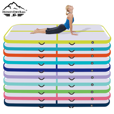 Extra Thick Inflatable Gymnastics Mat Portable for Yoga, and Home Training