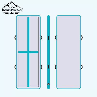 Extra Thick Inflatable Gymnastics Mat Portable for Yoga, and Home Training