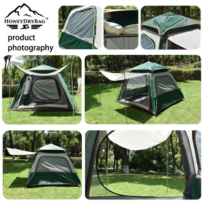 Custom Large One Room One Living Room Family Automatic Tent Foldable Waterproof Outdoor Camping Tent