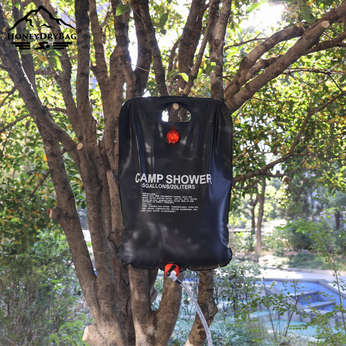 Factory Direct Shower Bag Capacity with Removable Hose and Shower Head for Beach Camping