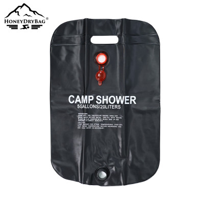 Wholesale 20L Outdoor Camping Shower Bag PVC Material with Adjustable Water Flow On-Off Shower Head