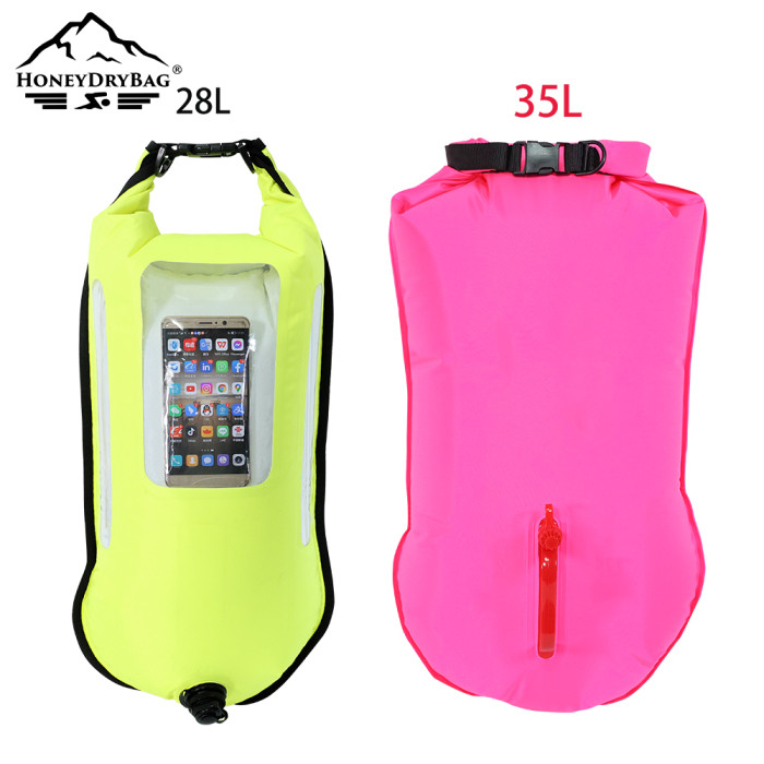 Factory Direct 20L 28L 35L Foldable Swimming Buoy Outdoor Open Water Rescue Buoy