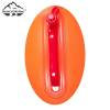 Compact 10L Inflatable Swim Buoy High Visibility Orange with Waist Strap for Safe Open Water Swimming Practice