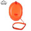 Compact 10L Inflatable Swim Buoy High Visibility Orange with Waist Strap for Safe Open Water Swimming Practice