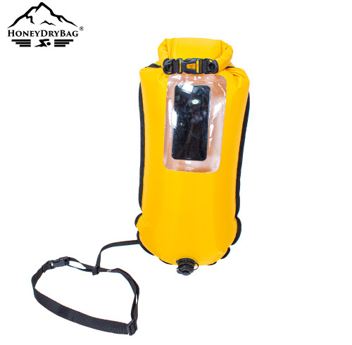 Safe Swim Buoy High-Visibility Buoy with Clear Phone Compartment for Open Water