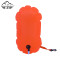 Rounded Rectangle PVC Swim Buoy Portable Flotation & Dry Storage for Open Water Swimming