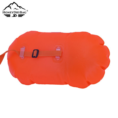 Rounded Rectangle PVC Swim Buoy Portable Flotation & Dry Storage for Open Water Swimming